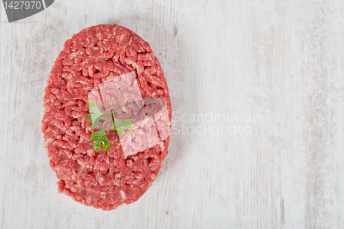 Image of Raw hamburger