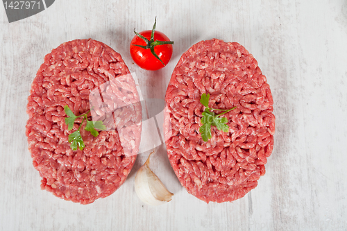 Image of Raw hamburger