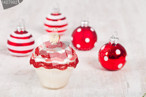 Image of Christmas cupcake decoration