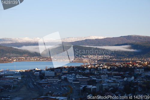 Image of Fog over Mo I Rana