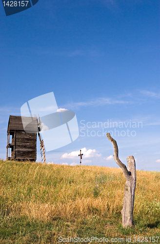 Image of Old wooden windmills