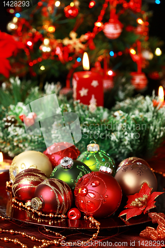 Image of Christmas ornaments