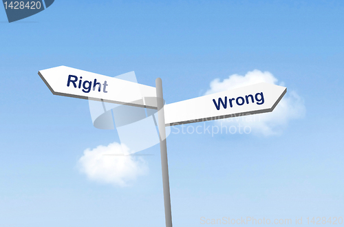 Image of Right or wrong