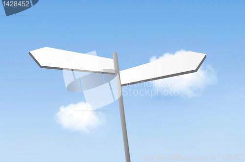 Image of Blank signpost