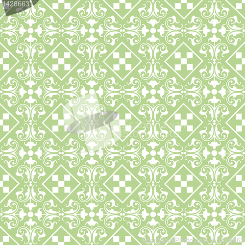 Image of seamless classic floral pattern