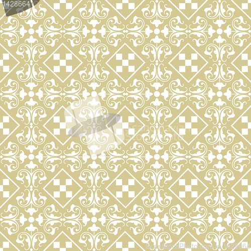 Image of seamless classic floral pattern