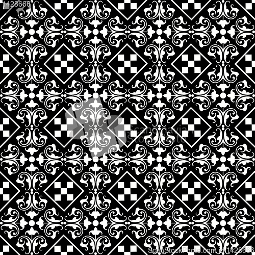 Image of seamless classic floral pattern
