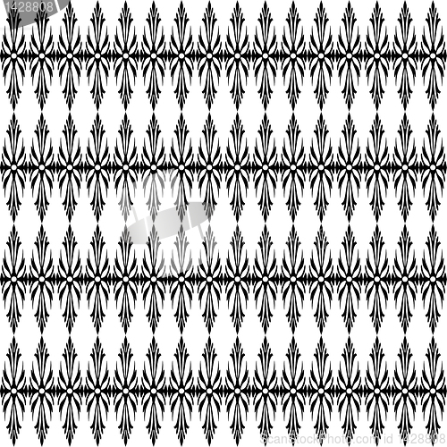 Image of seamless classic floral pattern