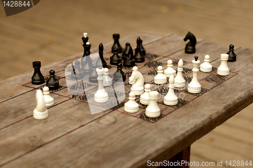 Image of hand-made chessboard