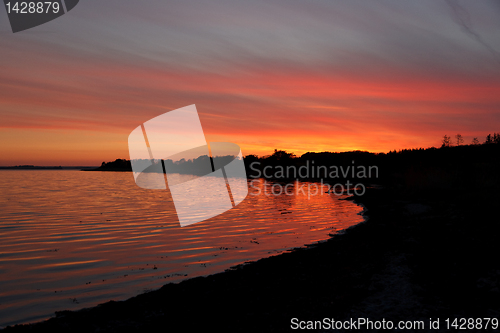 Image of Sunset Gamborg fjord