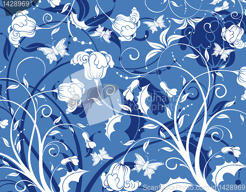 Image of Abstract flower pattern