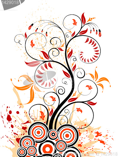 Image of Abstract flower background
