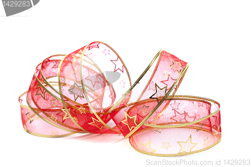 Image of Red christmas ribbon