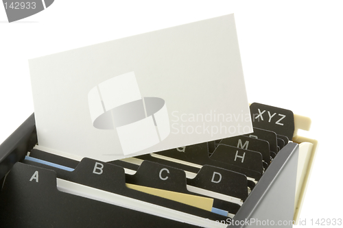 Image of Blank business card