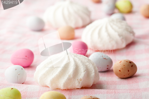 Image of Easter candy and meringue