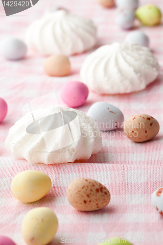 Image of Easter candy and meringue