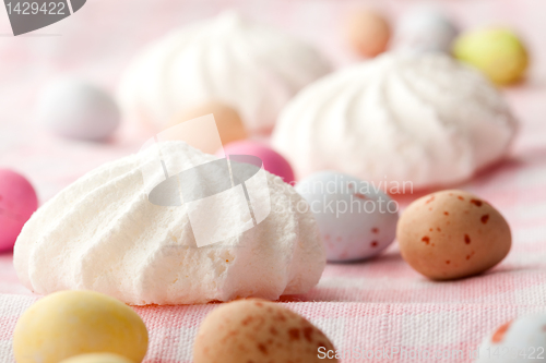 Image of Easter candy and meringue