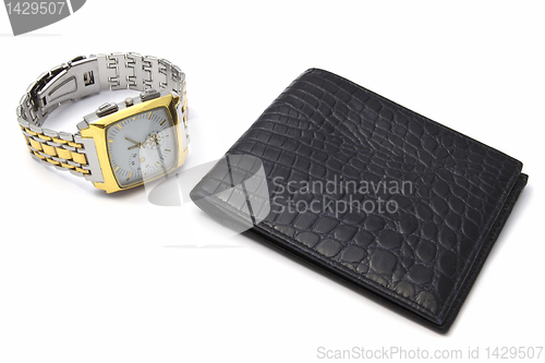 Image of Fashion watch and wallet