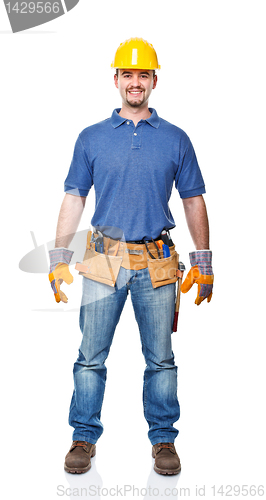 Image of isolated manual worker