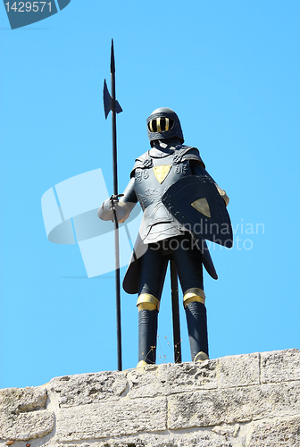 Image of Knight's armor on the strength of Rhodes 
