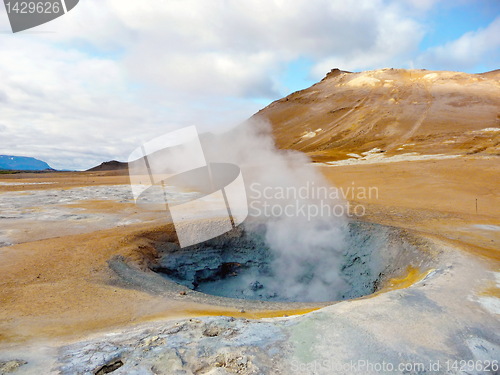Image of Iceland geothermal fumarole