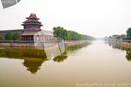 Image of Moat outside foridden city in Beijin