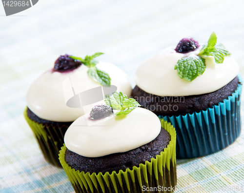 Image of Dark chocolate cupcakes