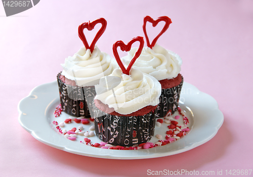 Image of Valentine cupcakes