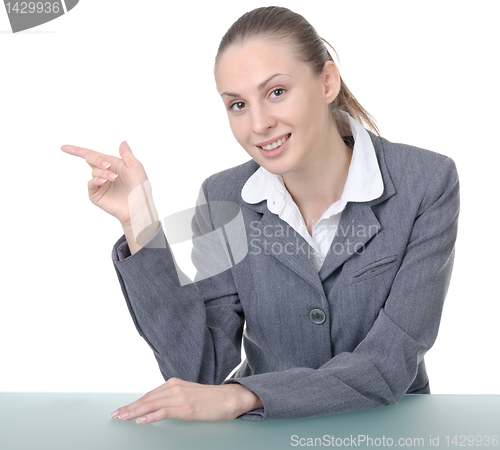 Image of office manager (reception desk worker) 