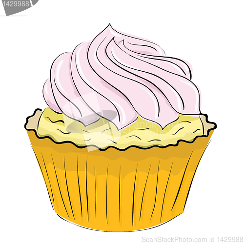 Image of cake with cream