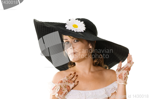 Image of woman in black hat