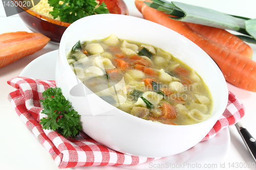 Image of Chicken soup with vegetables