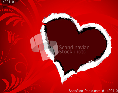 Image of Torn paper with Heart