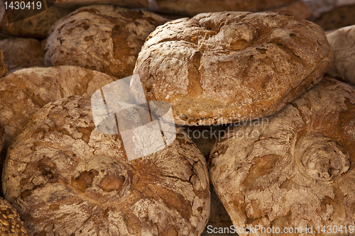 Image of Bread loaves on market stall