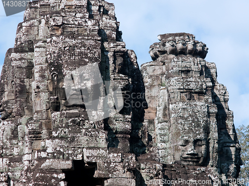 Image of The Bayon temple at Angkor Thom, Cambodia