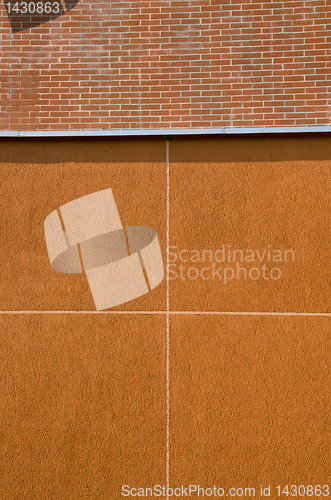 Image of Modern building wall background. Construction details.