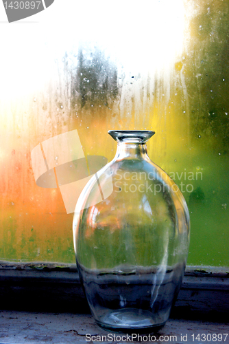 Image of Antique glassy bottle 