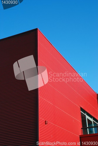 Image of House wall made of tin. 