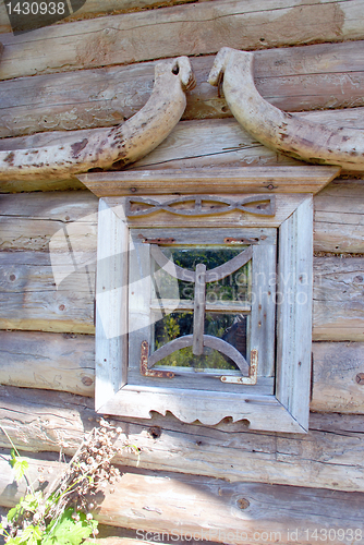 Image of Ancient wood window 