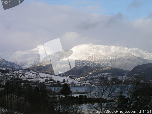 Image of Winter landscape_ Hardanger_Norway