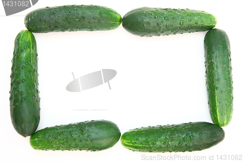 Image of Cucumbers isolated on white background