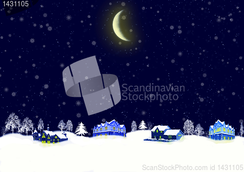 Image of Christmas night