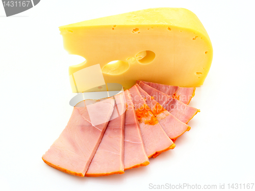 Image of Piece  cheese with a meat 