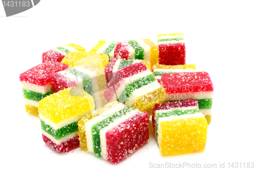 Image of Multi-coloured fruit candy