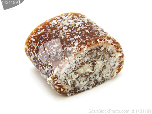 Image of Turkish delight on a white background