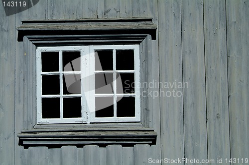 Image of Window on a gray wall