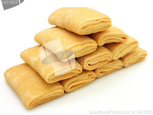 Image of fried pancakes stuffed