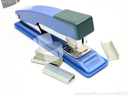 Image of Blue strip stapler 