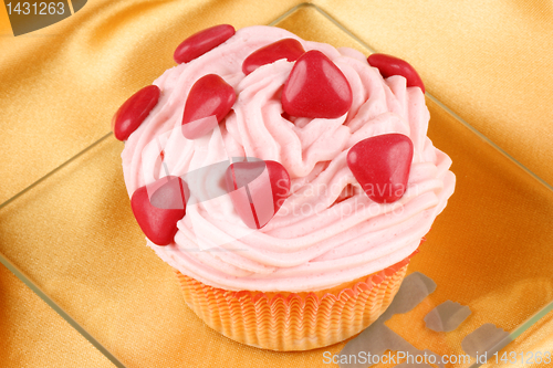 Image of Fancy Valentine's Day cupcake