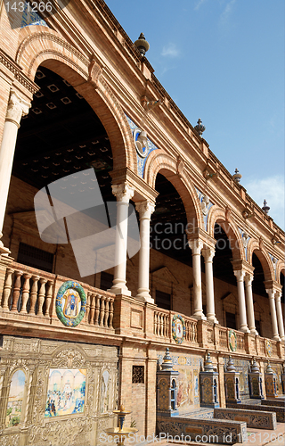 Image of Detail of Plaza De Espana in Seville